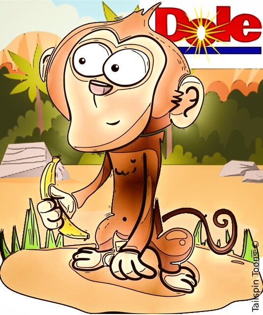 Image presenting a daily satire cartoon article post from Tailspin Toons February 11, 2021 titled "Jungle Joe Thinks I’m On The Dole", about Joe Biden believing the South African banana pickers are on the U.S. foreign aid Dole instead of the dole. We hope you enjoy life's laughs, humor, revelry, satire and insights.