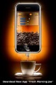 Featured image presenting a daily satire cartoon article post from Tailspin Toons February 2, 2021 titled "Brew Morning Joe From Your Mobile Phone", about an online App to download that brews morning cup of coffee right out of your smartphone or device. We hope you enjoy life's laughs, humor, revelry, satire and insights.