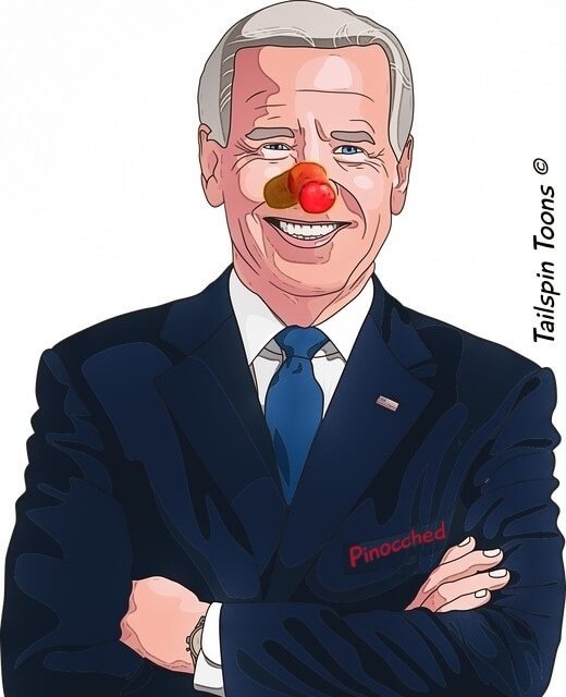 Image presenting a daily satire cartoon article post from Tailspin Toons March 15, 2021 titled "Pinocched", about the new word Crazy Pilot coined to describe people whose actions do not add up to their words. We hope you enjoy life's laughs, humor, revelry, satire and insights.